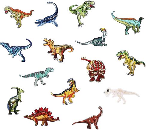 26pcs Jungle Animal Iron on Patches for Kids, Cute Safari Embroidered Appliques with Elephant, Lion, Giraffe, Zebra, Crocodile, Trees, for Clothes, Backpacks, Jackets, DIY Crafts in Kuwait