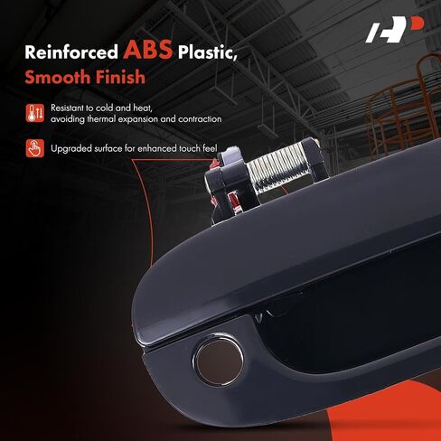 A-Premium Front Right Passenger Side Exterior Door Handle Compatible with Dodge Ram 1500 1994-2001, Ram 2500 Ram 3500 1994-2002, Smooth Black, Replace# 55275022PTM in Kuwait