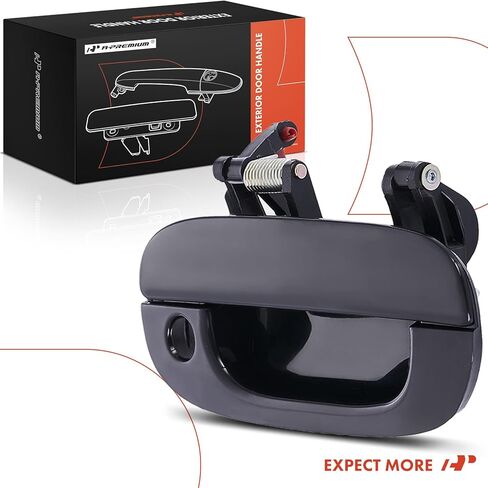 A-Premium Front Right Passenger Side Exterior Door Handle Compatible with Dodge Ram 1500 1994-2001, Ram 2500 Ram 3500 1994-2002, Smooth Black, Replace# 55275022PTM in Kuwait