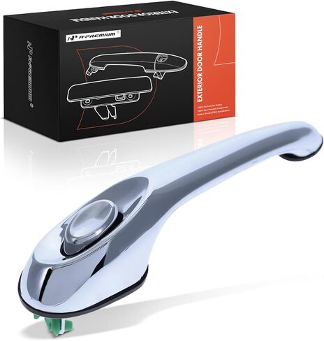 A-Premium Rear Right Passenger Side Exterior Door Handle Compatible with Chrysler PT Cruiser 2001-2010, Chrome, Replace# 4724914AD, 4724914AE in Kuwait