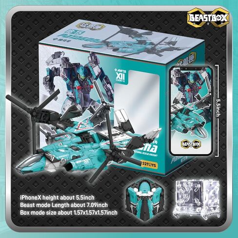 BEASTBOX INFINITYBOX IB-15 PATAGONA Deformation Toys Action Figure, Converting Toys in Mecha and Cube, Perfect Birthday Party Gift for Teens and Adults in Saudi Arabia
