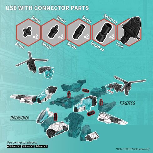 BEASTBOX INFINITYBOX IB-15 PATAGONA Deformation Toys Action Figure, Converting Toys in Mecha and Cube, Perfect Birthday Party Gift for Teens and Adults in Saudi Arabia