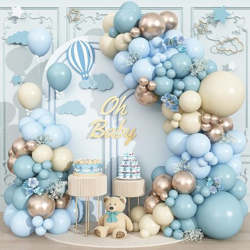 Graduation Balloon Arch Kit 2026 Blue and Gold Balloon Garland Royal Blue Gold White Balloons with Star Foil for Congrats Grad Class Retirement Prom Birthday Wedding Party Decorations, 107Pcs in Saudi Arabia