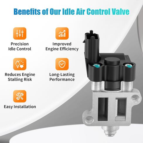 NPAUTO Idle Air Control Valve 1.6L L4 Compatible with 2006 2007 2008 2009 2010 2011 Hyundai Accent Kia Rio Rio5, AC587 in Kuwait