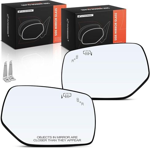 A-Premium 2-PC للسائق والراكب زجاج مرآة ساخن مع لوحة دعم متوافقة مع Subaru Outback 2015-2017، Crosstrek 2016-2017، Legacy 2015-2017، WRX 2016-2021 in Kuwait