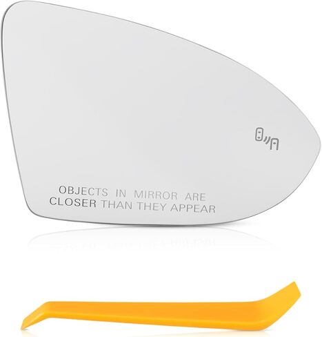 Driver Left Side Mirror Glass Heated with Blind Spot Fit for VW Golf MK7 GTI eGolf Alltrack SportWagen Replace VW1324118 17A857521G 5G0857521P VW1324122 in Kuwait