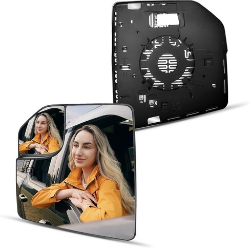 Compatible with 2015 2016 2017 2018 2019 2020 2021 Ford F150 Passenger Side Mirror, Right Side Heated Mirrors Glass Replacement for Ford F-150 with Convex Mirror in Saudi Arabia