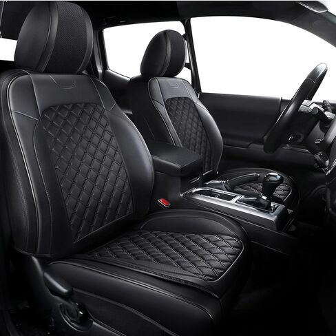 Custom Seat Covers for Tacoma Gen 3rd 2016-2023 Double Cab Crew Cab SR/SR5, TRD Sport, TRD Off-Road, TRD Pro, Limited Trucks, Waterproof Luxury Leather Tacoma Seat Cover Full Set in Saudi Arabia