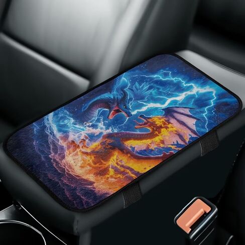 Purple Butterfly Auto Armrest Console Cover Flannel Arm Rest Cover Car Flannel Warmth Car Console Covers Protect from Pet Claws for Most Vehicle, SUV, Truck, Cars in Saudi Arabia