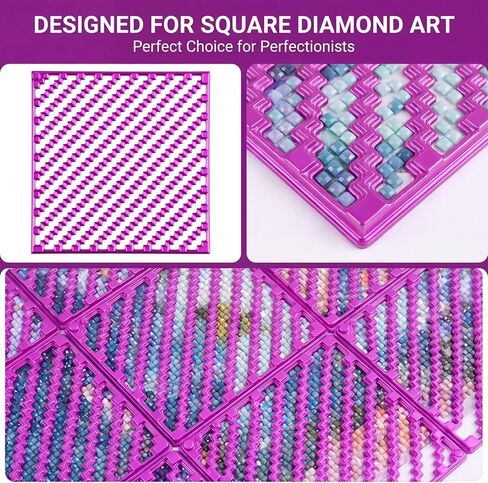 Hadnves 5PCS Diamond Art Painting Rulers Zigzag Drawing Ruler Diamond Art Accessories for Beginners Square Drawing Tools for Round Full Drill Partial Drills DIY Crafts Canvas Keeps Drills Aligned in Saudi Arabia
