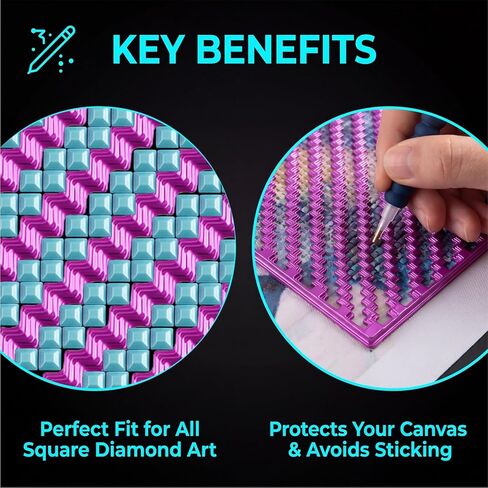 Hadnves 5PCS Diamond Art Painting Rulers Zigzag Drawing Ruler Diamond Art Accessories for Beginners Square Drawing Tools for Round Full Drill Partial Drills DIY Crafts Canvas Keeps Drills Aligned in Saudi Arabia