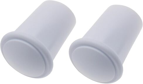 2 Pcs White Lacrosse Club End Protection Cover Lacrosse End Cap Lacrosse Hockey Stick Supplies Suitable for Protecting The End of A Field Hockey Stick in Kuwait