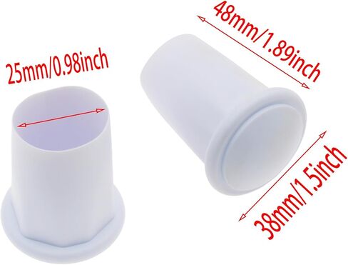 2 Pcs White Lacrosse Club End Protection Cover Lacrosse End Cap Lacrosse Hockey Stick Supplies Suitable for Protecting The End of A Field Hockey Stick in Kuwait
