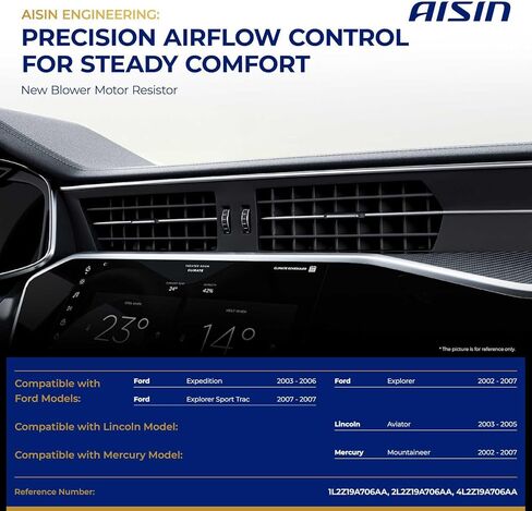 AISIN AFTERMARKET BMRFD-00335 HVAC Blower Motor Resistor Kit - Compatible with Ford Explorer 2002-2007, Explorer Sport Trac 2007, Expedition 2003-2006, Lincoln Aviator 2003-2005 in Kuwait