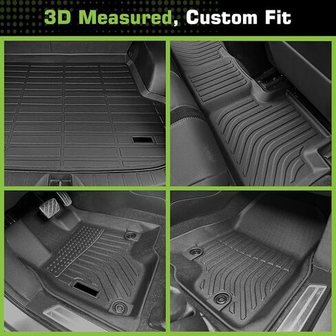 Floor Mats for Acura RDX 2019-2025, TPE Waterproof Non-Slip All Weather Protection Custom, Floor Mats & Cargo Liner for Acura RDX 2019 2020 2021 2022 2023 2024 2025 in Kuwait