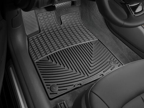 سجادات أرضية WeatherTech مناسبة لجميع الأحوال الجوية لسيارة Audi S6، A6، A7-1st Row (W300)، أسود in Kuwait