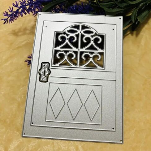 Door Frame Metal Die Cuts Dies Stencil, Door Frame Cutting Dies Cut Stencils DIY Scrapbooking Cards Photo Album Craft Decorative Embossing Paper Dies for Album Card Scrapbooking Making in Kuwait