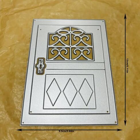 Door Frame Metal Die Cuts Dies Stencil, Door Frame Cutting Dies Cut Stencils DIY Scrapbooking Cards Photo Album Craft Decorative Embossing Paper Dies for Album Card Scrapbooking Making in Kuwait