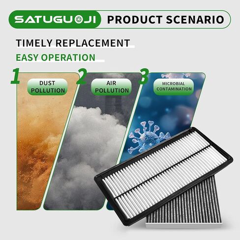 Engine & Cabin Air Filter kit Fit for Honda Pilot 2023-2025, for Acura MDX 2022-2025, Replaces 17220-61A-A00 80292-TF0-G01 in Saudi Arabia