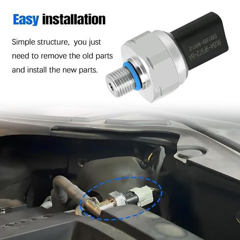 CM-5250 Fuel Injection Pressure Sensor Fit for Ford Mustang Explorer Focus Fusion Taurus F150 Edge Escape for Lincoln MKZ Navigator Nautilus Replace # BU5Z-9F972-B BU5A-9F972-CA in Kuwait
