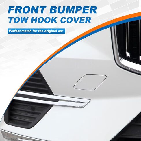 Car Front Bumper Tow Hook Cover Cap Towing Eye Fit for Volvo XC60 2022 2023 Standard Edition Towing Eye Cap 32234934(Black,Right Passenger Side) Xinpinsai in Kuwait