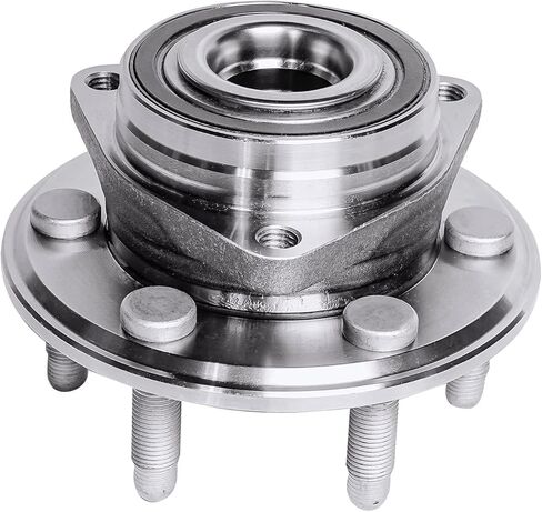 Detroit Axle - Front 4pc Wheel Bearing Hubs Kit for 10-16 Cadillac SRX, 2 Outer Tie Rod Ends 2 Wheel Bearing and Hubs 2010 2011 2012 2013 2014 2015 2016 Replacement in Kuwait