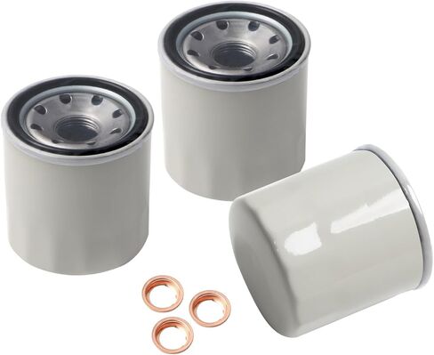 3 Pcs Engine Oil Filter with Washer Fit for Nissan Altima Frontier Maxima NV Pathfinder Sentra Titan Quest GT-R Replace 15208-9E01A 11026-JA00A 15208-31U0D 15208-31U0C 15208-31U0A in Saudi Arabia