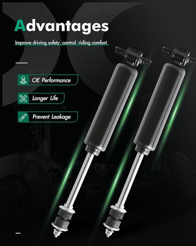 SCITOO Shocks Absorbers, Front Gas Struts Shock Absorber Fit for 1991 1992 1993 1994 1995 1996 1997 1998 1999 Chevy C1500,1992 1993 1994 1995 1996 1997 GMC C1500 Suburban 344265 34983 Set of 2 in Kuwait