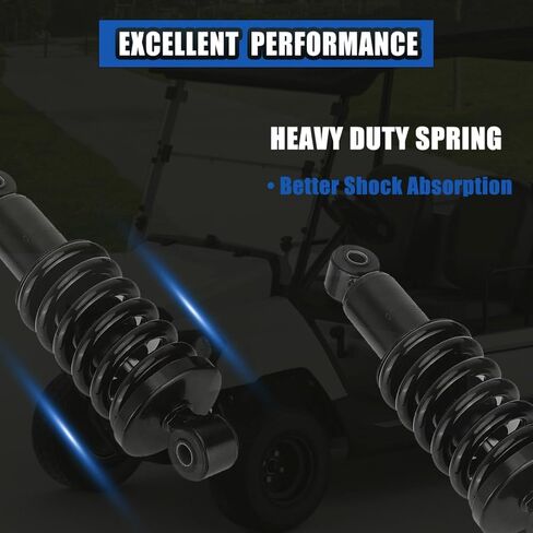 2PCS Golf Cart Rear Shock Absorbers .Compatible with Yamaha Gas and Electric G29 Drive, G22, G20, G19, G16 and G14 Golf Cart Models.Replacement OE for JN4-F2210-00-00, JN3-F2210-00（Black) in Saudi Arabia