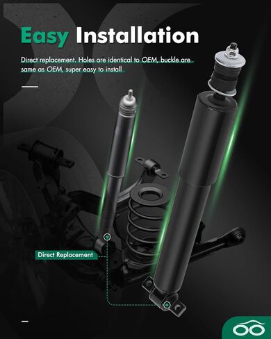 SCITOO Front Shocks Set of 2 for Silverado 1500, Shocks Absorbers and Struts Fits 99 00 01 02 03 04 05 06 07 for Chevy for Silverado 1500,99 00 01 02 03 04 05 06 07 for GMC for Sierra 1500 in Kuwait