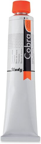 Royal Talens Cobra Study Water Mixable Oil Colors - Titanium White, 200 ml tube in Kuwait