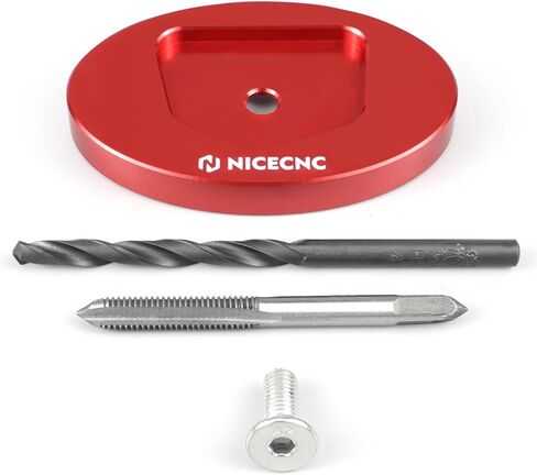 NICECNC Billet Side Stand Foot Pad/Oversized Kick Stand Pad Compatible with Beta 125-500 RR/RS/RR-S 2013-2019, XTrainer 300 2015-2019, See Fitment, Red in Kuwait