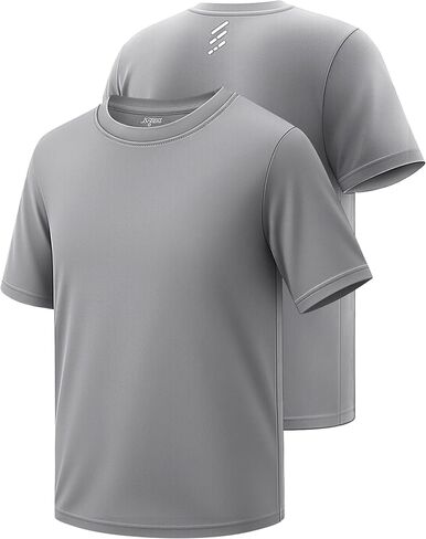 Bigant Boys Dry Fit Performance Shirts UPF50+ Short Sleeve Rash Guard Youth Kids Athletic Activewear Sports School Undershirt in Saudi Arabia