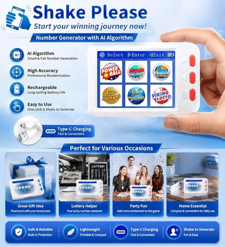 AI Lottery Number Picker, Lottery Ball Machine Electric, Lotto Genius AI Software, AI Lottery Number Generator, with Powerball and Mega Millions in Saudi Arabia