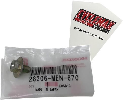 حزمة واحدة Cyclemax متوافقة مع Honda CR125، CR250، CR500، CRF150R، CRF450X، CRF450R KICK START LEVER JOINT BOLT 28306-MEN-670 تحتوي على مسمار مفصل واحد وقمع in Kuwait