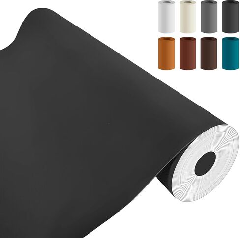 Leather Repair Patch 17X158 Inch Self Adhesive Leather Repair, Large Leather Repair Tape for Couches, Furniture, Car Seats, Cabinets, Sofa, Handbags (Black, 17X158 Inch) in Saudi Arabia