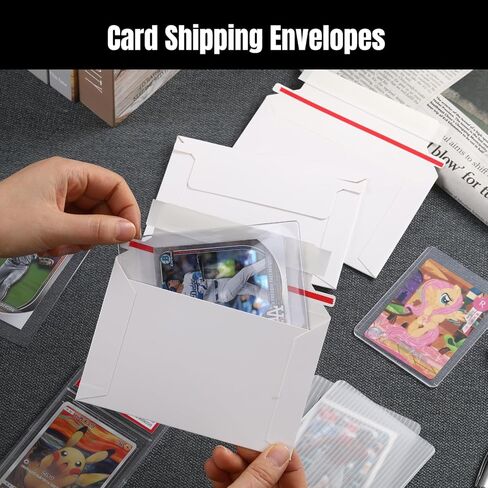 400 Count Trading Card Envelopes 6" x 4" Trading Card Mailers for Shipping, Perfect Sized Shipping Envelope for Mailing Semi-Rigid and Toploaders, Protector Supplies in Saudi Arabia