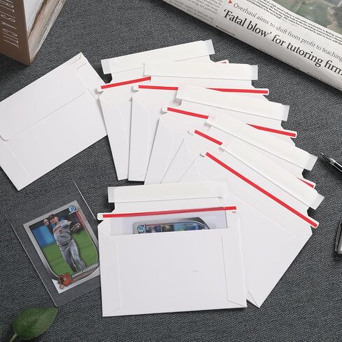 400 Count Trading Card Envelopes 6" x 4" Trading Card Mailers for Shipping, Perfect Sized Shipping Envelope for Mailing Semi-Rigid and Toploaders, Protector Supplies in Saudi Arabia