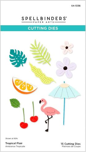 قالب Spellbinders S4-1336 Tropical Flair المحفور من مجموعة Happy Hour in Kuwait