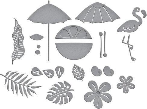قالب Spellbinders S4-1336 Tropical Flair المحفور من مجموعة Happy Hour in Kuwait