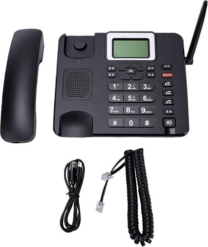Tangxi 4G GSM هاتف أرضي لاسلكي مع بطاقة SIM، هاتف مكتب GSM كلاسيكي لاسلكي مع SOS في حالات الطوارئ، سهل الاستخدام للعمل أو العائلة in Kuwait
