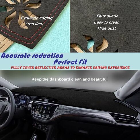 Dashboard Cover Fit for Alfa Romeo Giulia 2017-2026,Dash Cover Pad,Custom Faux Suede/Non-Slip/Red line in Saudi Arabia