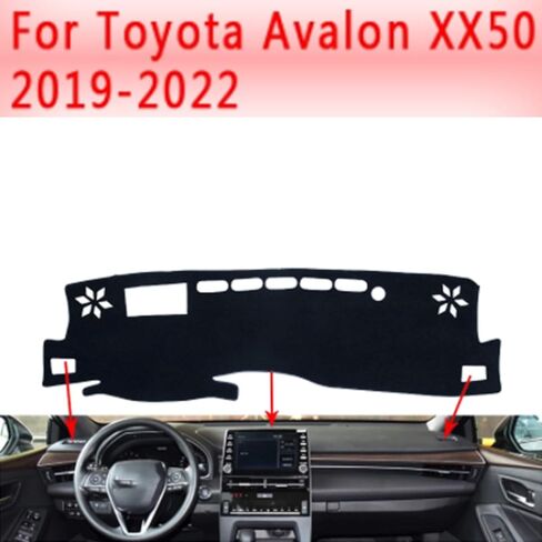 الفناء الخلفي غطاء لوحة سيارة داش حصيرة داش الوسادة السجاد لتويوتا أفالون XX50 2019-2022 محرك اليد اليسرى in Kuwait