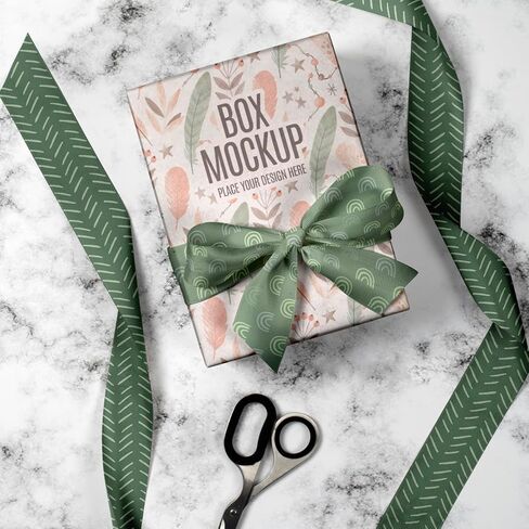 6 Rolls Sage Green Boho Wired Edge Ribbons, 24 Yards 2.5 in Trendy Mint Green Boho Patterns Gift Wrapping Ribbon for Birthday DIY Crafts Bow Wreath Shadow of Green Party Decorations in Saudi Arabia