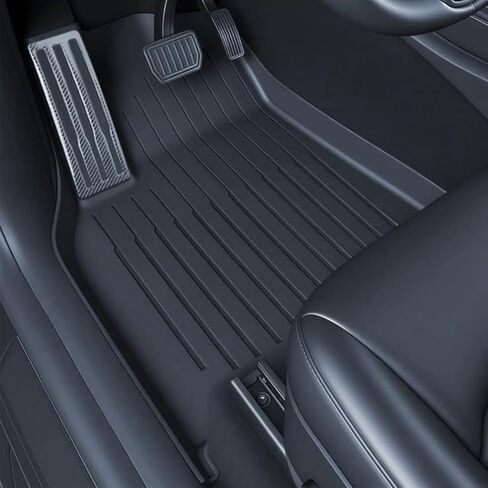 All Weather Floor Mat Compatible for Tesla Model 3 2025 2024 2023 2022 2021，2024 2025 Highland Floor Mats Set (6 Pieces) Heavy Duty Accessories,Black in Saudi Arabia