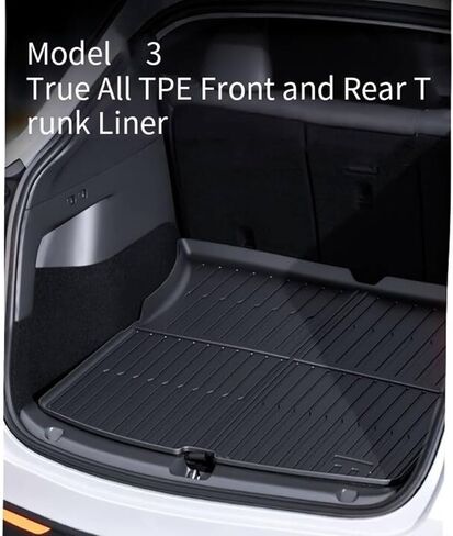 All Weather Floor Mat Compatible for Tesla Model 3 2025 2024 2023 2022 2021，2024 2025 Highland Floor Mats Set (6 Pieces) Heavy Duty Accessories,Black in Saudi Arabia