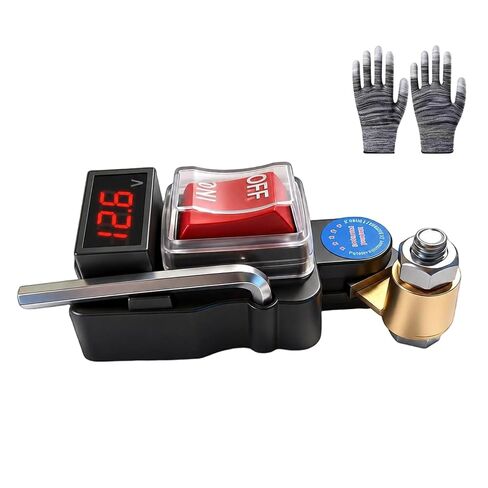 Car Battery Disconnect Switch, Pure Copper Stable Transmission High Conductivity Disconnect Switch Smart Battery Disconnect for Car Truck Boat Rv Supplies (with Digital Display) in Kuwait