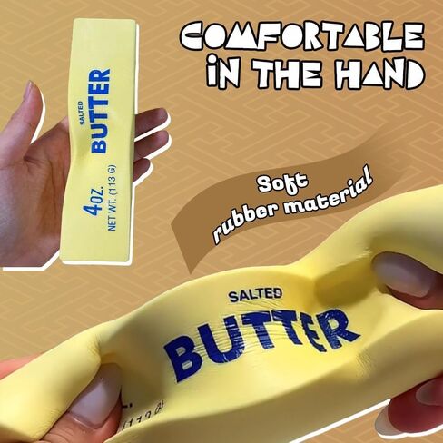 Slow Rebound Cute Butter Squeeze Stress Balls, Soft Squeeze Big Butter Squishy Stick for Stress Relief, ButterStick Squishy (1pcs) in Saudi Arabia