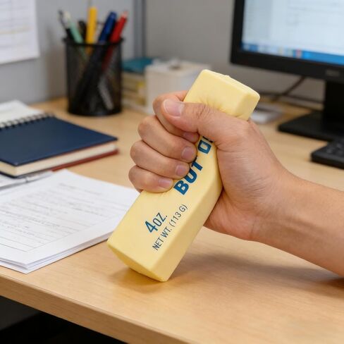 Slow Rebound Cute Butter Squeeze Stress Balls, Soft Squeeze Big Butter Squishy Stick for Stress Relief, ButterStick Squishy (1pcs) in Saudi Arabia
