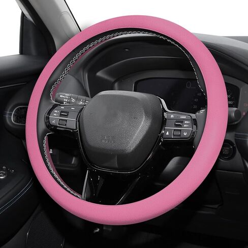 Car Steering Wheel Cover, Cool Non-Slip Silicone Steering Wheel Protector, 15Inch Steering Wheel Protective Cover, Universal Vehicle Interior Accessories for Cars, SUVs, Trucks, and Vans in Saudi Arabia